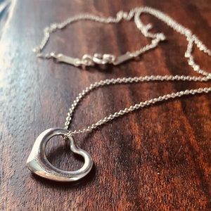 Tiffany & Co open heart necklace